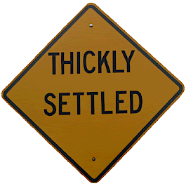 Thickly Settled ~ New England Sign ~ © Page Makers, LLC